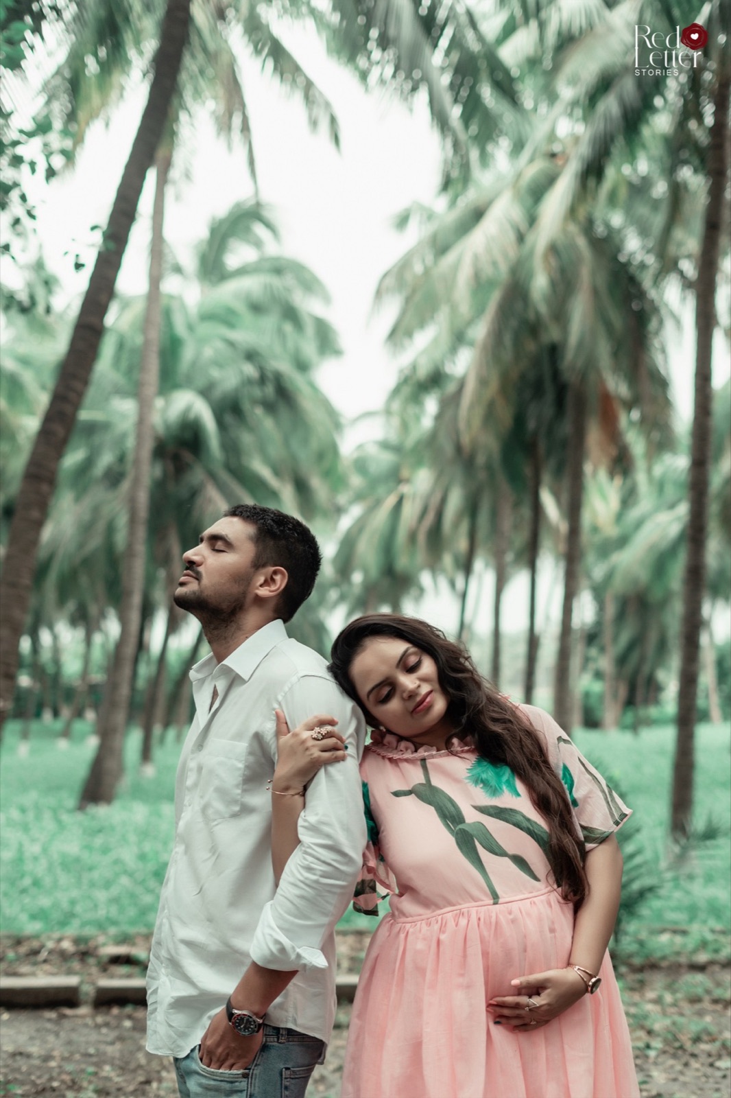 Couples portrait during golden hour